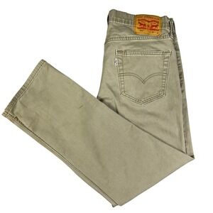Levis 541 Athletic Taper Pants Mens 30x30 Khaki Tan Stretch Chino Twill 541-0196
